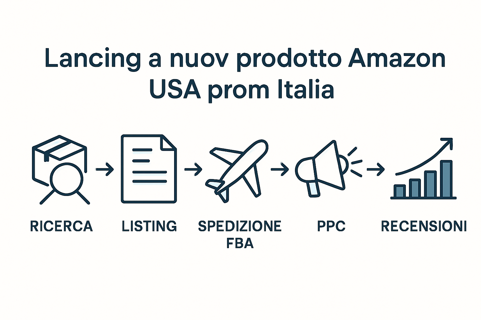 Come lanciare un nuovo prodotto su Amazon USA dall’Italia e ottenere le prime vendite?