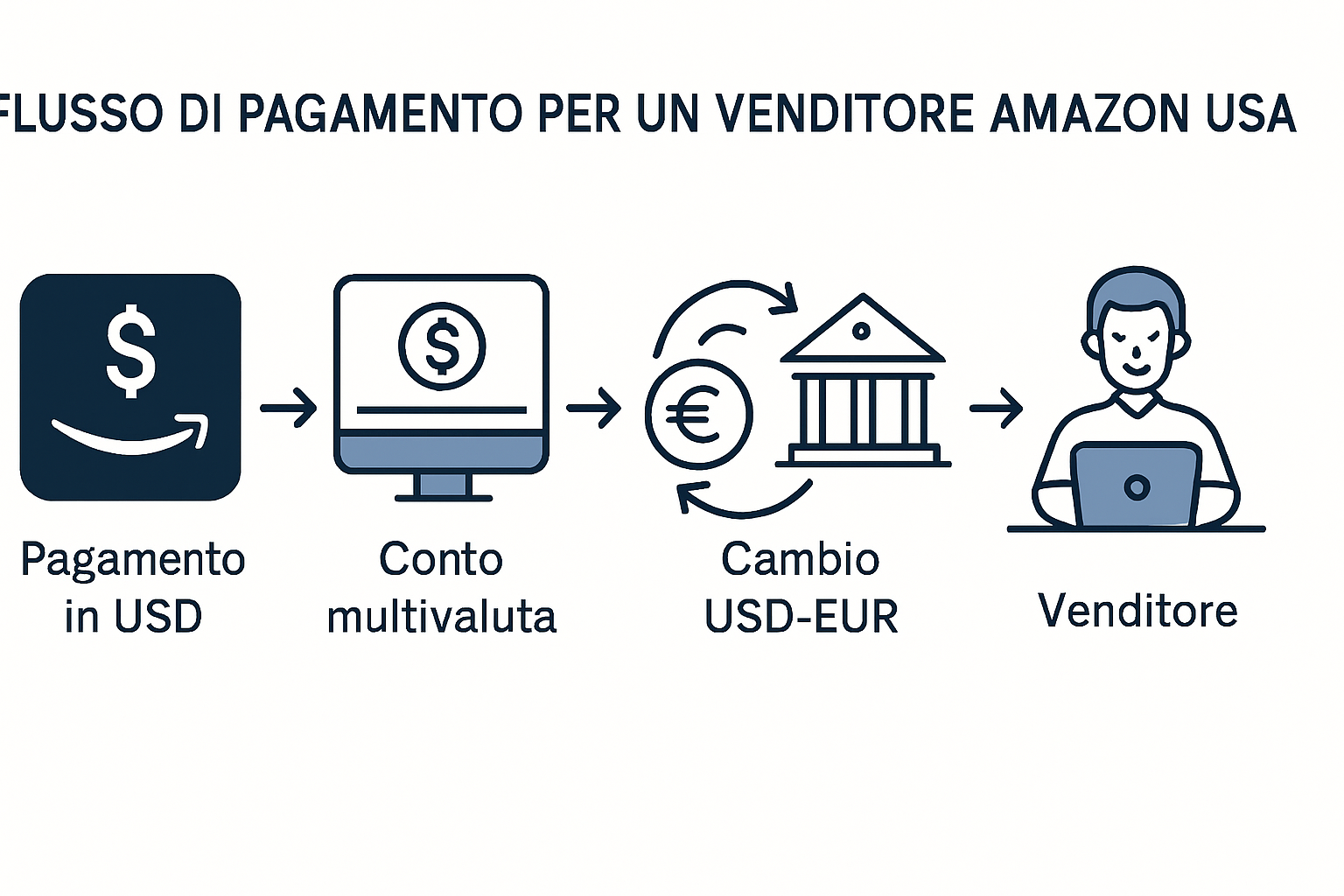 Come ricevere i pagamenti di Amazon USA in Italia senza perdere soldi nel cambio?