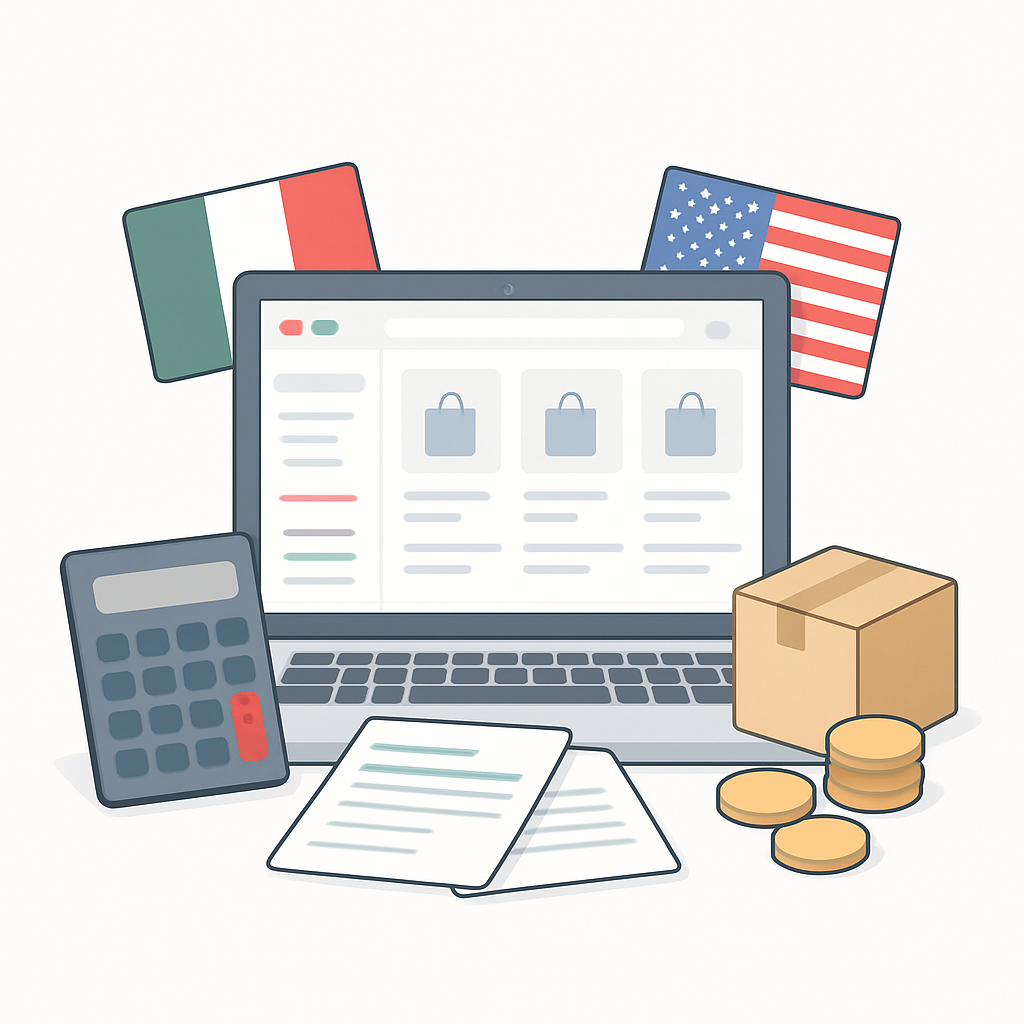 Quali tasse paga un venditore italiano su Amazon USA?